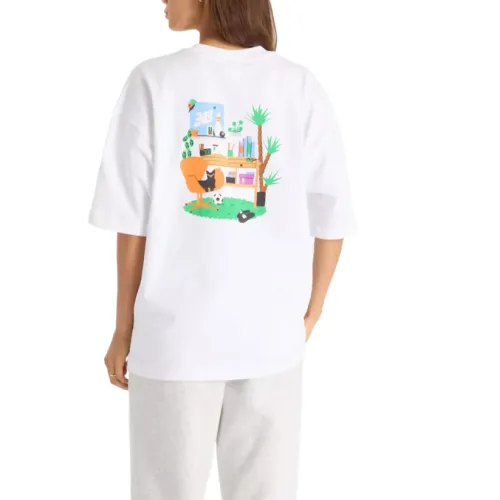 New Balance T Shirts Women's White Crew Neck