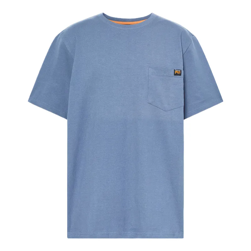 Timberland PRO T Shirts Men's Blue Crew Neck Moderate
