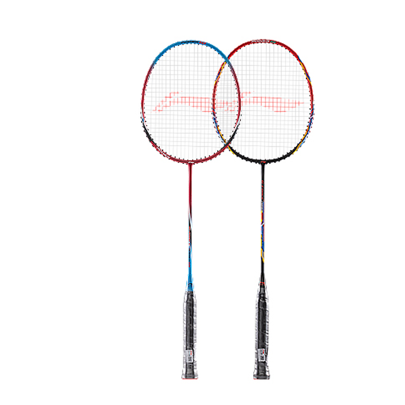Li Ning Carbon Aluminum Badminton Rackets Control Type All around Defense Entry level Unisex Double Rackets