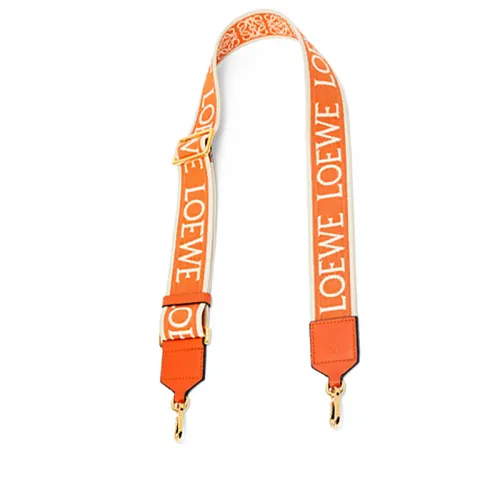LOEWE Anagram Jacquard With Calfskin Bag Straps Women's Orange