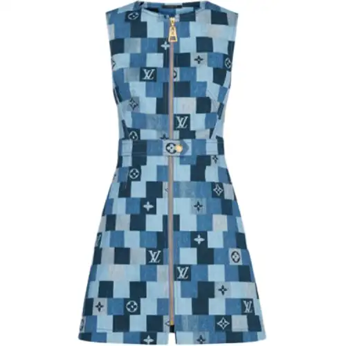 LOUIS VUITTON Dress Women's Blue