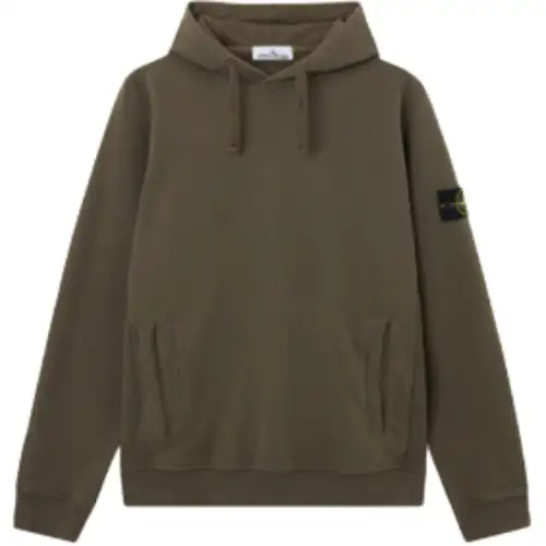 STONE ISLAND Logo Patch Drawstring Hoodie