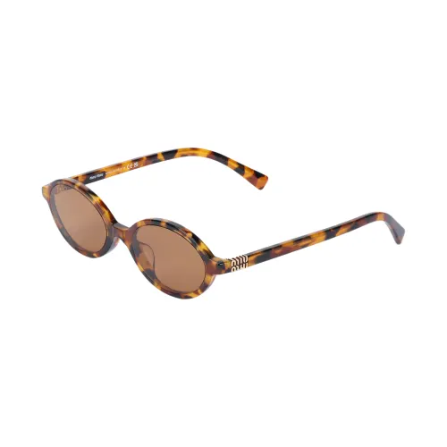 Miu Miu Oval Frame Full Rim Glasses
