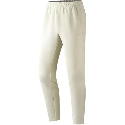 ANTA Knitted Sweatpants Men's Sour Lemon Yellow Moderate Straight Fit Pants