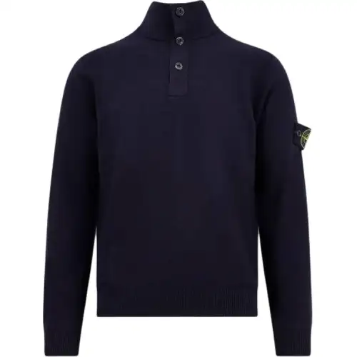 STONE ISLAND Half Button Knitted Jumper