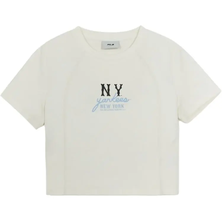 MLB T-Shirts Women's White Crew Neck