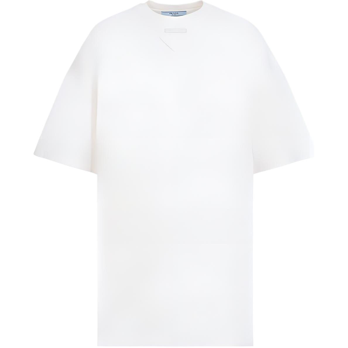 Женская футболка Prada PRADA SS24 Logo T (белая)