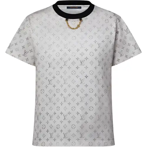 Lv Washed Monogram T Shirt