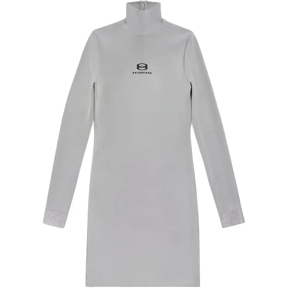 Balenciaga Long Sleeved Dress Women's Gray