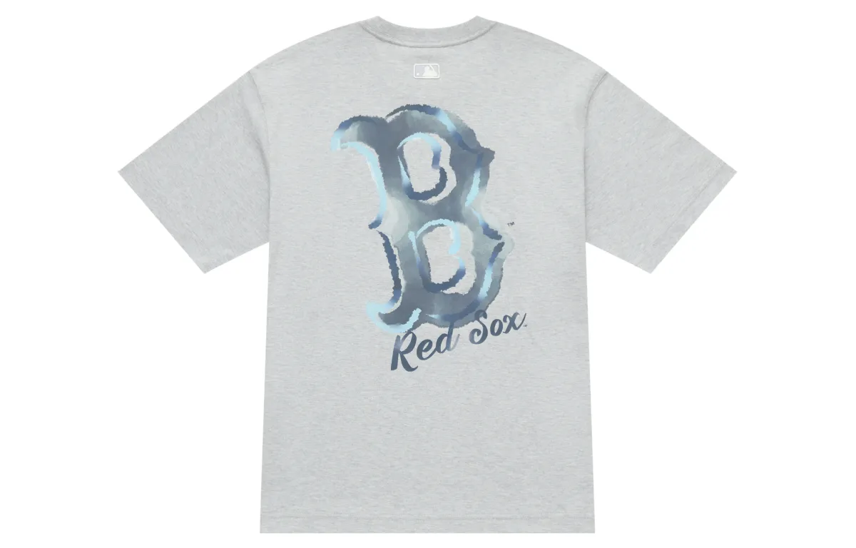 MLB Basic Collection Basic Boston Red Sox FW25 T Shirt Unisex Standard Heather Gray