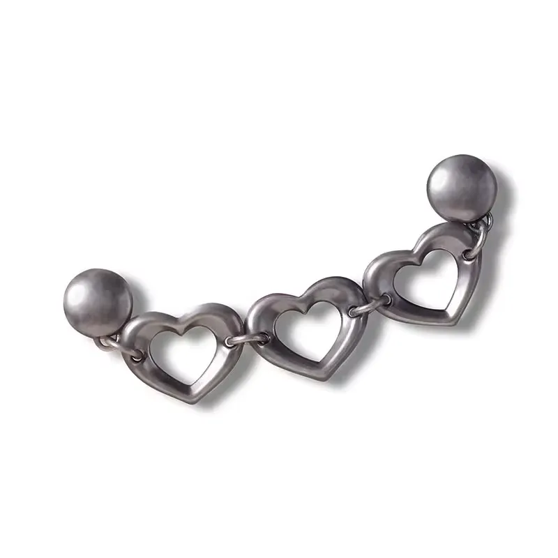Crocs Zinc Alloy Shoe Accessories Unisex Silver