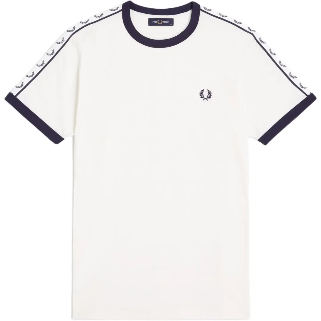 FRED PERRY T Shirts Men's White Crew Neck