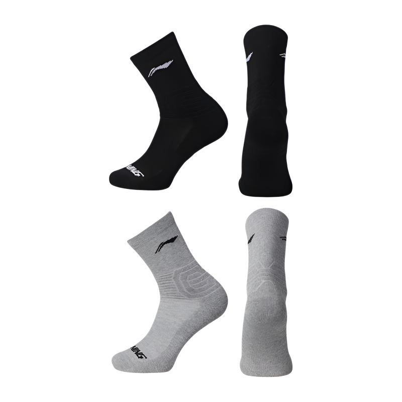 Li Ning Basketball Socks Unisex 2 Pack