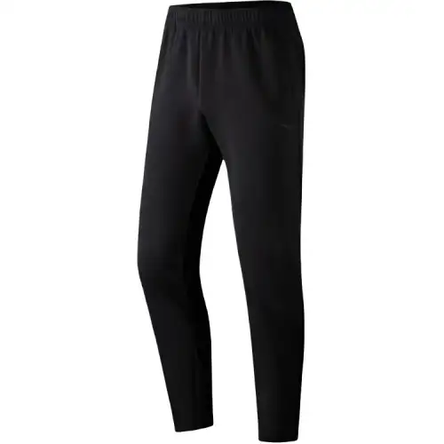 ANTA Knitted Sweatpants Men's Black Moderate Straight Fit Pants