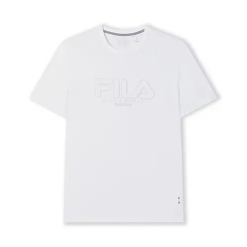 FILA WHITE T Shirt Men's Standard White