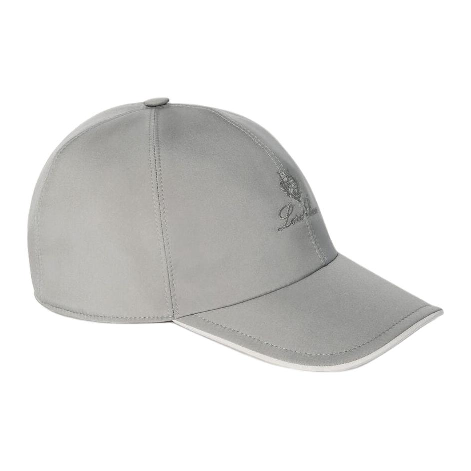 Loro Piana Cotton Baseball Caps Unisex Classic Beige