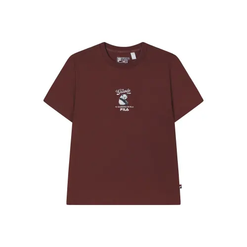 FILA Heritage T Shirt Women's Terracotta Red Brown