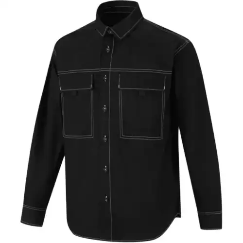 Converse Shirts Men's Black Lapel Moderate