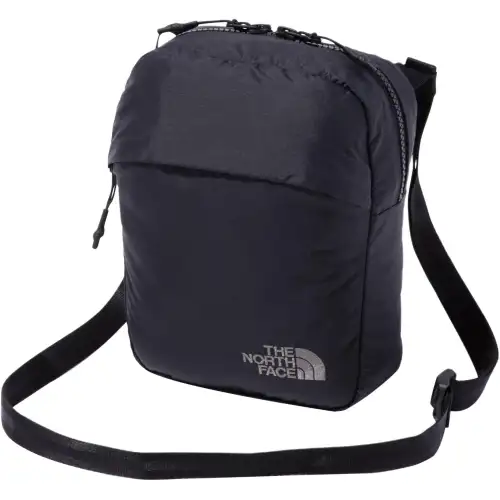 The north face, fashionable regenerated nylon polyurethane black one-shoulder bag for traveling for hiking for men and women, with your logo imprint, for beloved