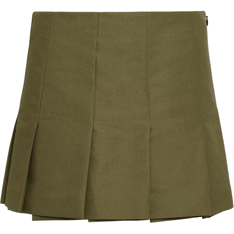 Женская юбка Prada Logo Skirt (зеленая)