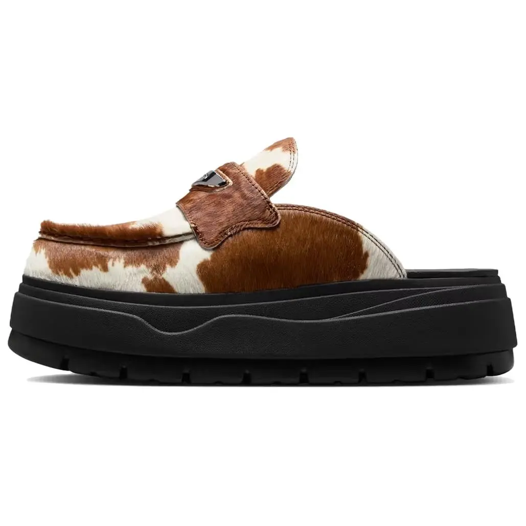 Jordan Air Jordan Mule Closed Toe Slippers Women's Black White Brown