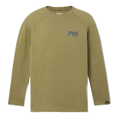 Timberland PRO T Shirts Men's Green Crew Neck Moderate