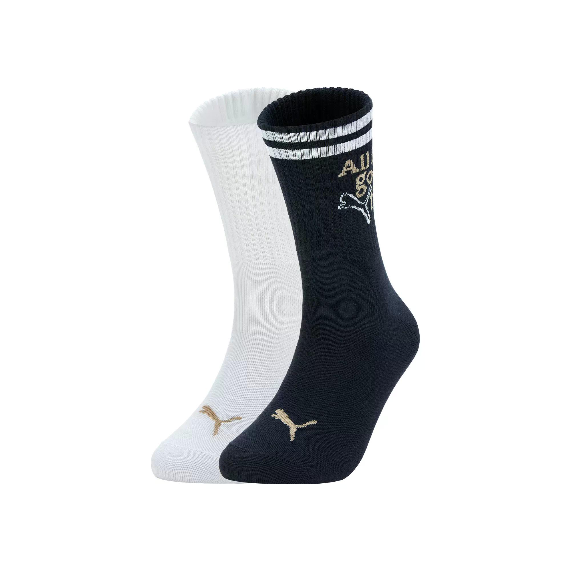 PUMA Mid Calf Socks Unisex 2 Pack