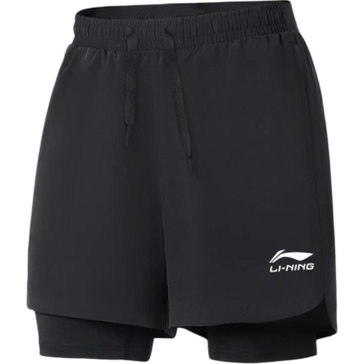 Li Ning Sports Shorts Unisex Night Black Thin