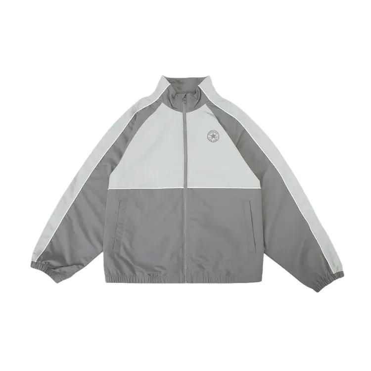 Converse Jackets Men's Gray Stand Collar Moderate Other