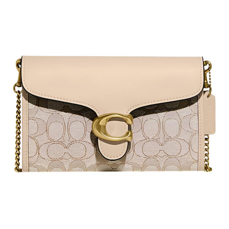 COACH Tabby Textile, Cow Leather Handheld Handbag, Shoulder Bag, Crossbody Bag Medium Women's Pink