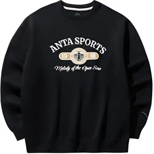 Anta Life Collection Sweatshirt Men's Basic Black