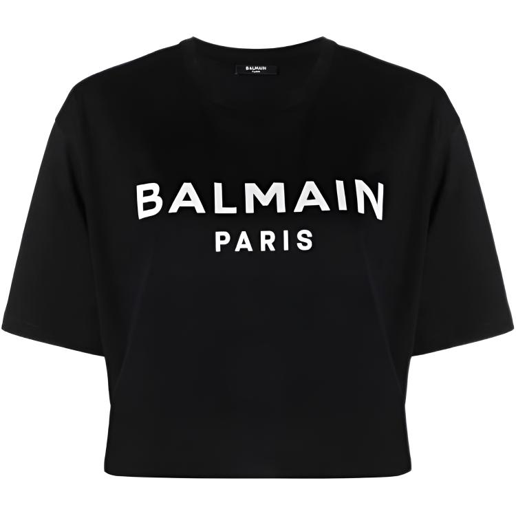 Женская футболка BALMAIN (черная)