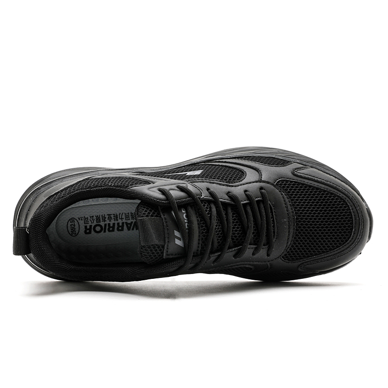Warrior Breathable Abrasion Resistant Coverage Low top Casual Running Shoes Men’s Black
