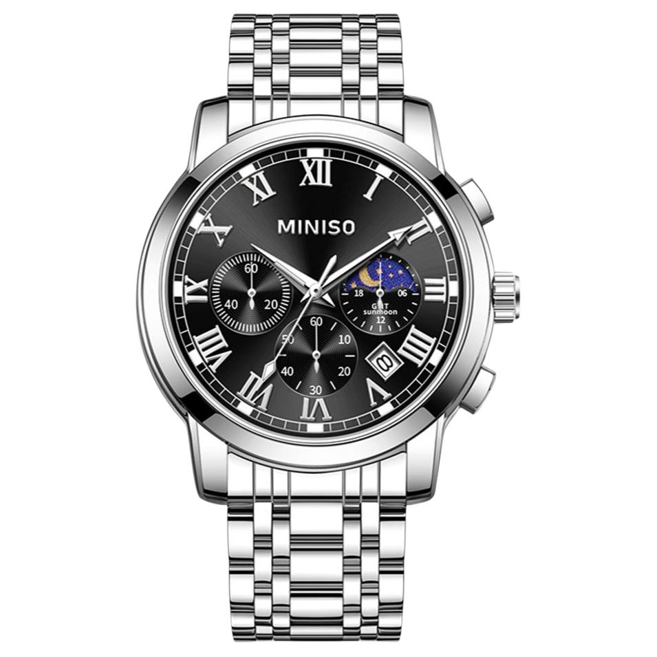 Universal swiss watch, sports fashionable trend men's watch for students, quartz watch strap, black waterproof elite dial, casual gift box, pack, quartz mechanism, men's style