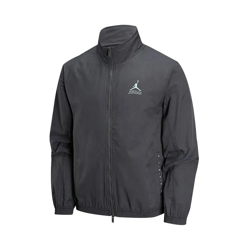 Jordan Jackets Men's Black Stand Collar Moderate