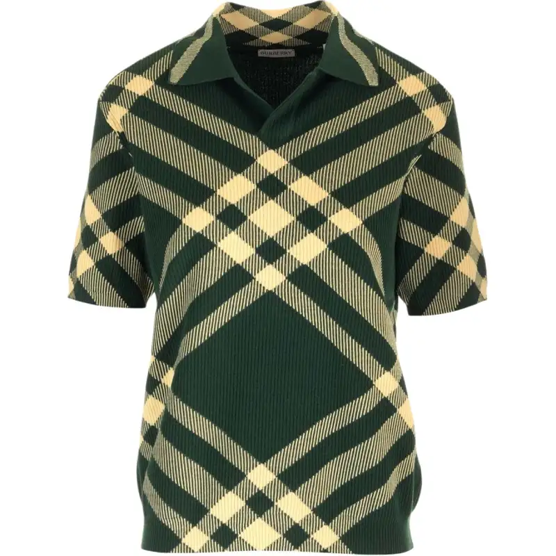 Burberry Vintage Check Ribbed Knit 'Green Check'