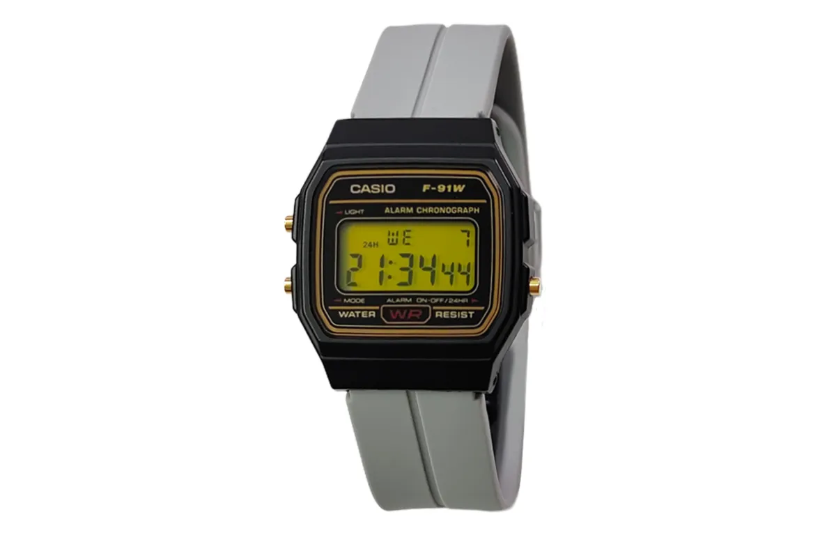 CASIO Custom Collection Quartz Movement Silicone Strap Watch Unisex Black Dial