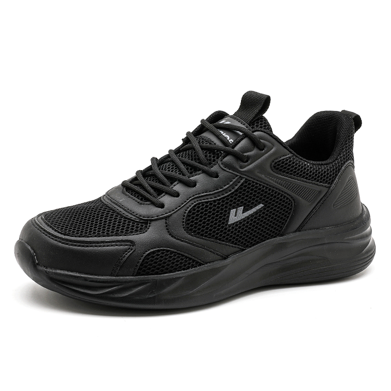 Warrior Breathable Abrasion Resistant Coverage Low top Casual Running Shoes Men’s Black