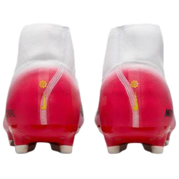 Nike Mercurial Superfly 10 Academy Abrasion Resistant Soccer Shoes Unisex White Red