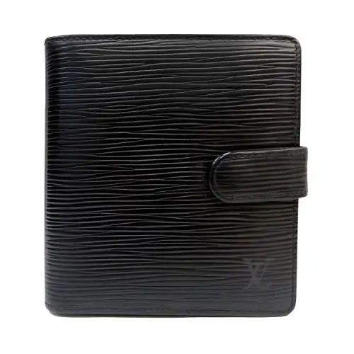 LOUIS VUITTON Epi Leather Wallet Unisex Black