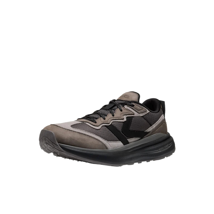 Keen WK500 Leather Abrasion Resistant Rebound Abrasion Resistant Rebound Low top Outdoor Shoes Men’s Gray Black