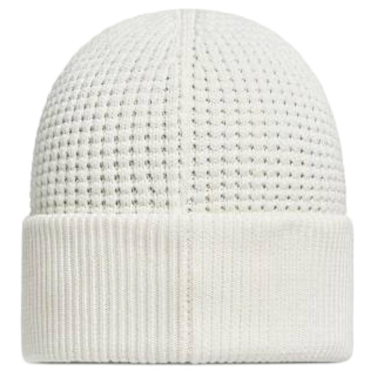 Мужская шапка Moncler с патчем (черно-белая) — фото 4