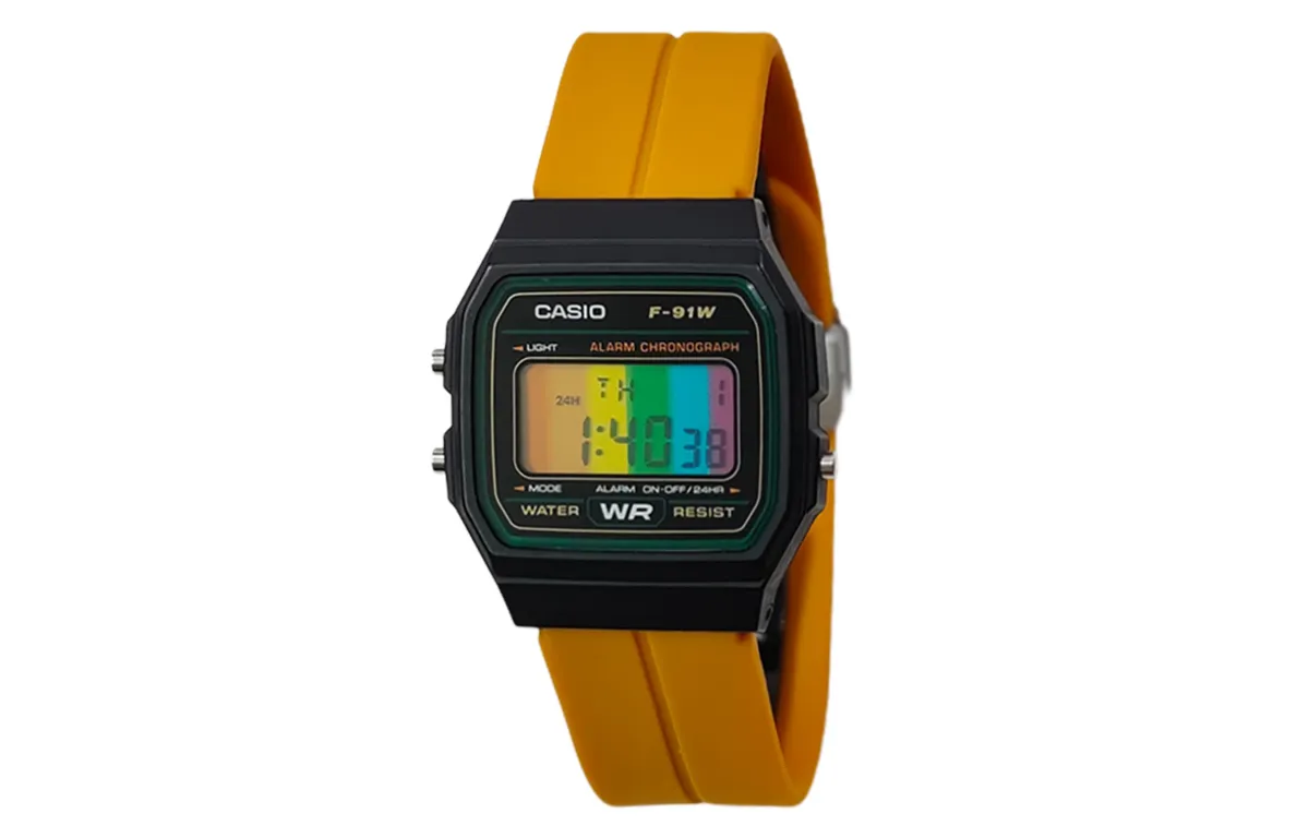 CASIO Custom Collection Quartz Movement Silicone Strap Watch Men's Watches Black Dial