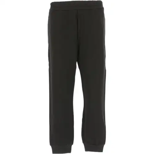 PRADA Casual Pants Men's Black Moderate Cuffed Pants