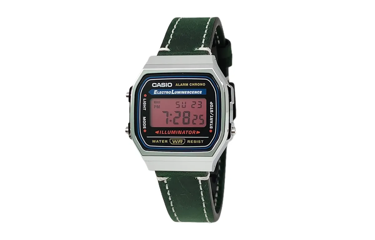 CASIO Custom Collection Quartz Movement Genuine Leather Strap Watch Men's Watches Black Dial