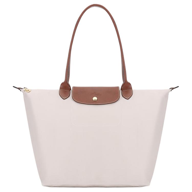 LONGCHAMP Le Pliage 31 холщовая сумка для покупок с длинной ручкой, сумка для пельменей, сумка на плечо, женская сумка большого размера, цвет бумаги