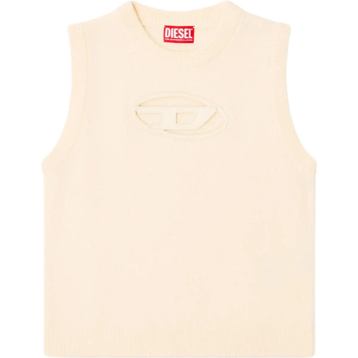 DIESEL Tank Tops Women's Beige Other
