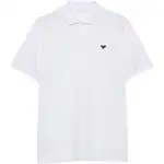 PRADA Polo Shirts Men's White Polo Collar Moderate