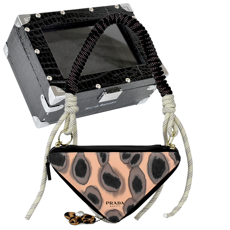 Сумка Prada Cosmetic Bag (мультиколор с леопардовым принтом)