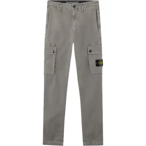 STONE ISLAND Logo Patch Slim Fit Cargo Pants